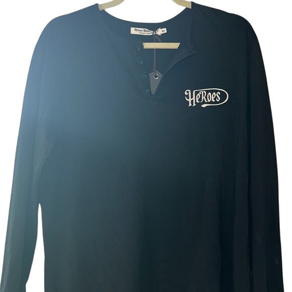 Heroes Motors INC Men's Black & White Graphic Tee Shirt, Size Medium, NWT! - Picture 2 of 4